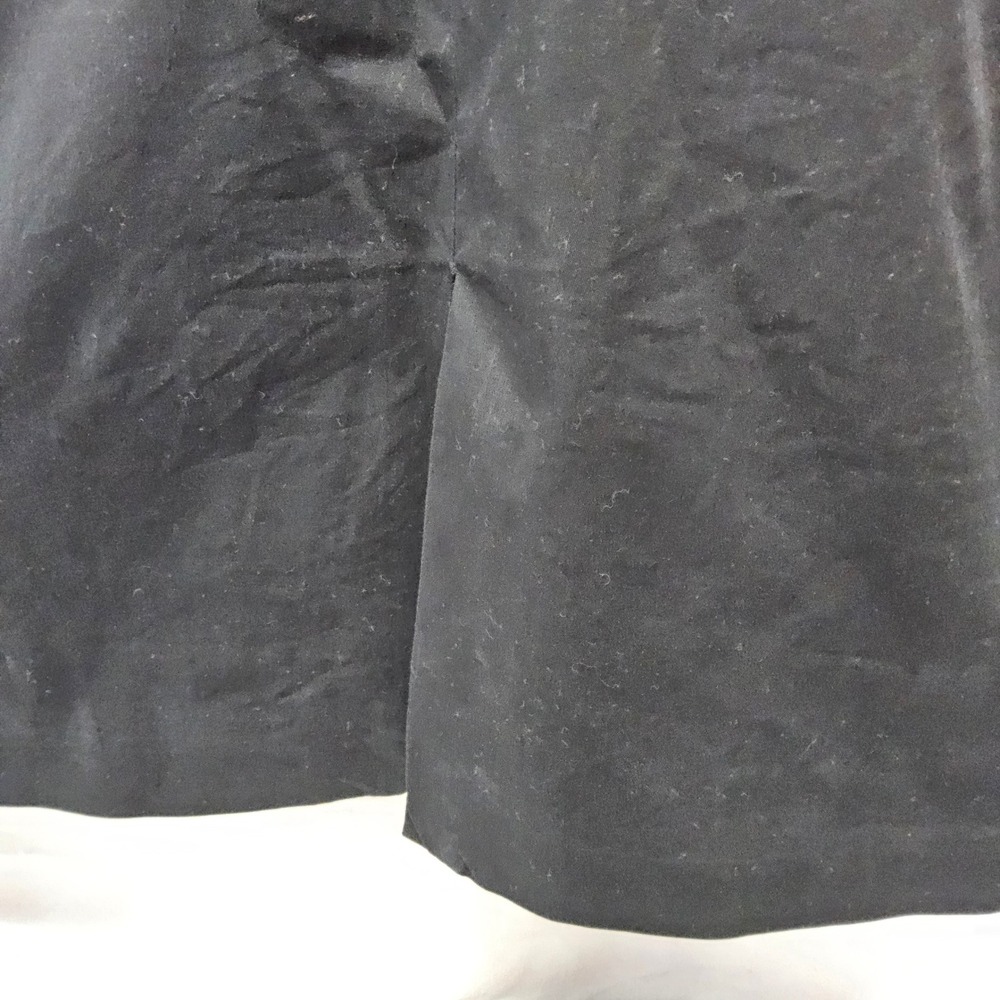 Talbots‎ Pencil Skirt Womens 12 Black Cotton Stretch Knee Length Career Zip - Picture 4 of 7